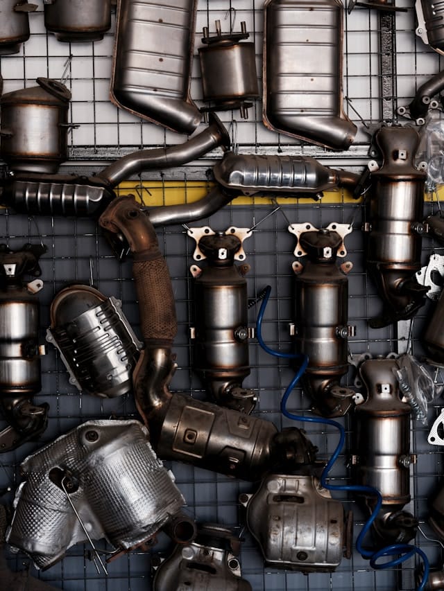 Automotive tools laid out